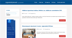 Desktop Screenshot of jogszabalykereso.hu