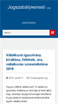 Mobile Screenshot of jogszabalykereso.hu