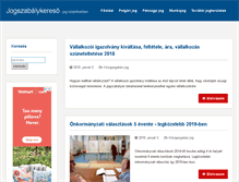 Tablet Screenshot of jogszabalykereso.hu
